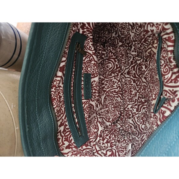 Serrv Green Leather Tote Bag - Picture 7 of 7